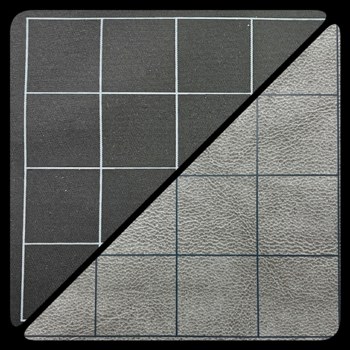 Chessex Reversible Battlemat: Square - Black/Gray