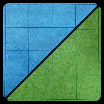 Chessex Reversible Battlemat: Square - Blue/Green