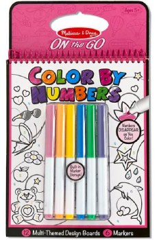 Color by Numbers On the Go: Pink