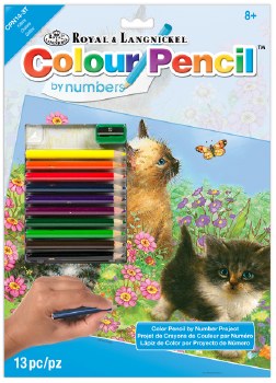 Color Pencil by Number: Kittens