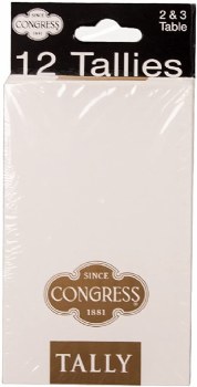 Congess Bridge Tallies