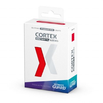 Cortex Standard Sleeves: 100 Matte Red