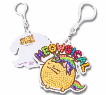 Crystal Art Bag Charms: Meowgical