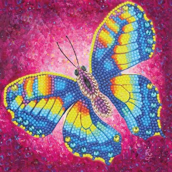 Crystal Art Card Kit - Change Butterfly