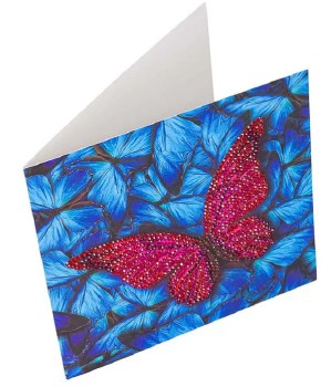Crystal Art Card Kit - Butterfly