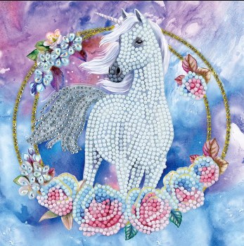 Crystal Art Card Kit Starlight Unicorn