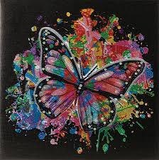 Crystal Art Framed Canvas Kit - Colours in Flight