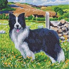 Crystal Art Framed Canvas Kit - Pup in the Field