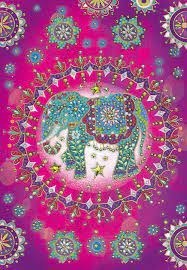 Crystal Art Card Kit -  Elephant Fantasy