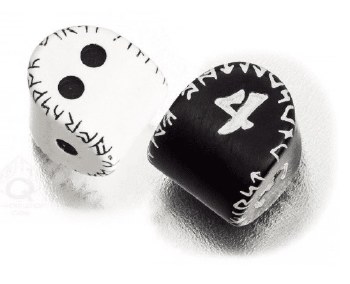 D2 &amp; D4 Dice Pair: Runic