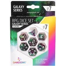 Gamegenic 7-die Set: Galaxy Series - Aurora
