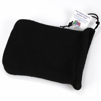 Dice Bag: 2-pocket Black Fleece
