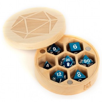 Dice Case: Maple Wood Round