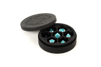 Dice Case: Silicone Round Black