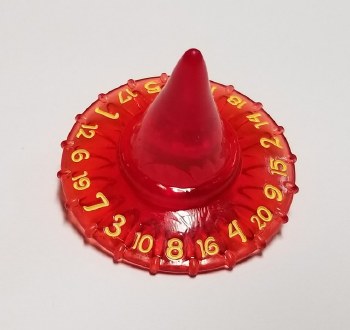 PolyHero Dice Level Up Pack: D20 Wizard Hat - Dragonfire &amp; Brimstone