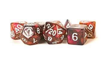Polyhedral 7-die set: 16mm Stardust - Super Volcano
