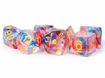 Polyhedral 7-die set: Unicorn - Cosmic Carnival
