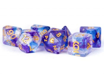 Polyhedral 7-die set: Unicorn - Midnight Fantasy