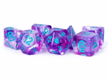 Polyhedral 7-die set: Unicorn - Violet Infusion