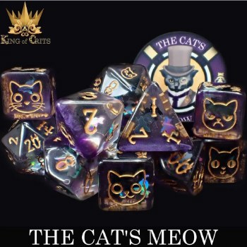 DND Dice 11-die Set: Cat's Meow