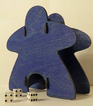 Dice Tower: Knockdown Meeple - Blue