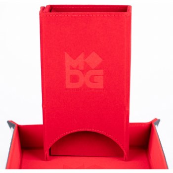 Velvet Fold Up Dice Tower - Red