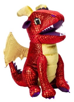 Red Dragon Plush Dice Bag
