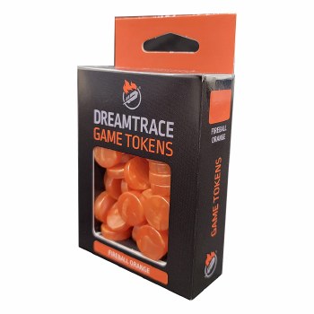DreamTrace Gaming Tokens - Fireball Orange