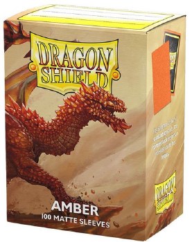 Dragon Sheild Matte Amber Sleeves