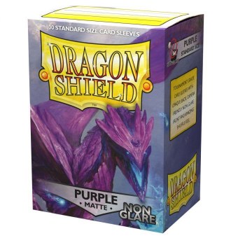 Dragon Shield: 100 Purple Matte Non Glare Sleeves