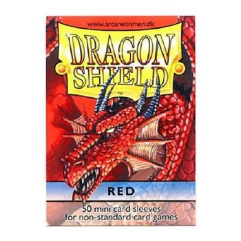 Dragon Shield: 50 Small Red Sleeves
