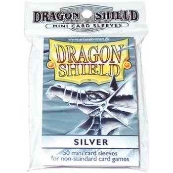 Dragon Shield: 50 Small Silver Sleeves