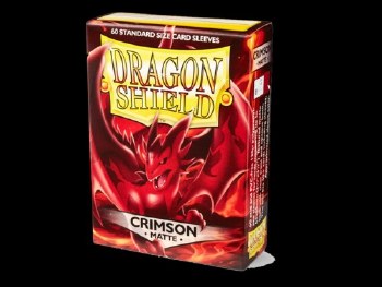 Dragon Shield: 60 Standard Matte Crimson Sleeves