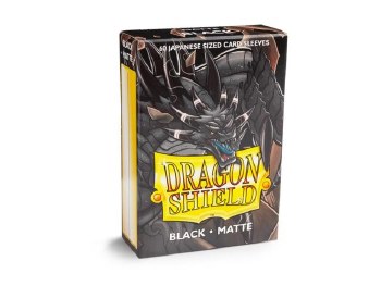 Dragon Shield 60 Japanese Matte Sleeves Black