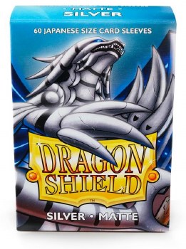 Dragon Shield Sleeves: 60 Small Matte Silver
