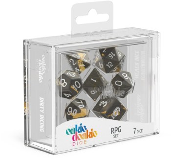 Enclave Amber 7 dice RPG Set