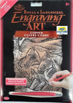 Engraving Art - Copper Foil: Horses