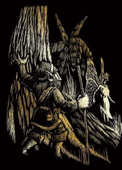 Engraving Art - Gold Mini: Gnome &amp; Fairy