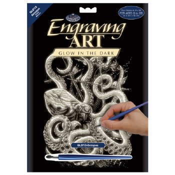 Engraving Art - Glow: Octopus