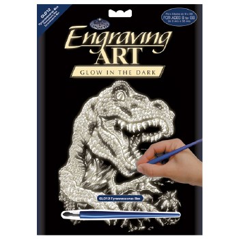 Engraving Art - Glow: Tyrannosaurus