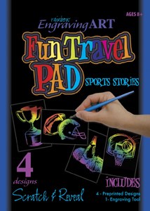 Engraving Art - Rainbow: Sports Stories Travel Pad