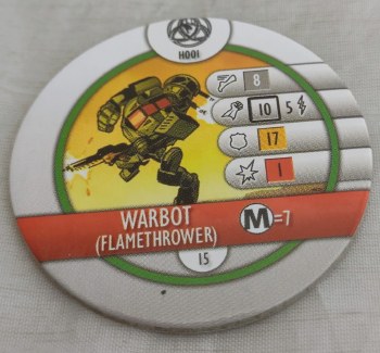 Heroclix Fear Itself H001 Warbot (Flamethrower) Horde Token