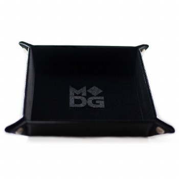 MDG Black Velvet 10x10 Folding Dice Tray