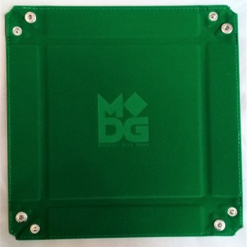 MDG Green Velvet 10x10 Folding Dice Tray