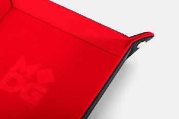 MDG Red Velvet 10x10 Folding Dice Tray