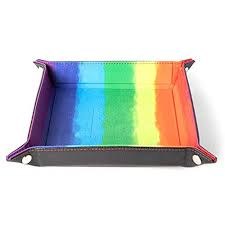 MDG Watercolor Rainbow 10x10 Folding Dice Tray