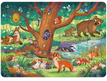 Forest Scene 35 pc Tray Puzzle