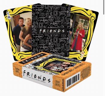 Friends Playing Cards - Yellow Box