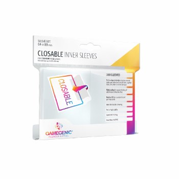 Gamegenic: Closeable Clear Inner Sleeves 100ct