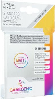 50 Standard Matte Card Sleeves Clear